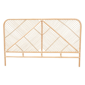 Baxton Studio bali Bali Walid Queen Size Headboard - Handcrafted Rattan in Modern Bohemian Style, Airy Openwork Design WS029-Rattan-Headboard