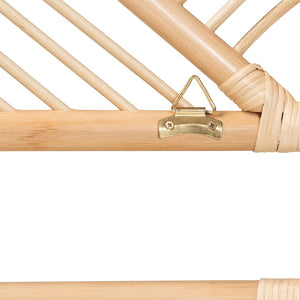 Baxton Studio bali Bali Walid Queen Size Headboard - Handcrafted Rattan in Modern Bohemian Style, Airy Openwork Design WS029-Rattan-Headboard