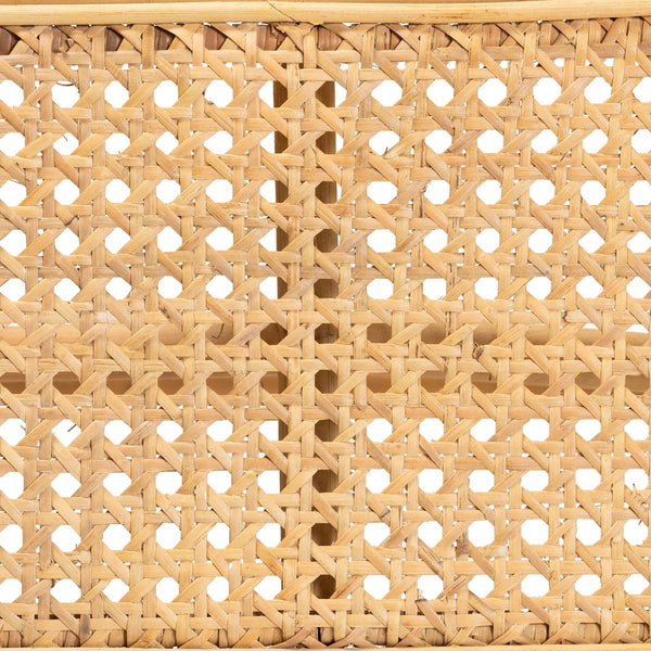 Baxton Studio bali Bali Septa Handcrafted Natural Rattan Accent Bench – Bohemian Oval Seat for Versatile Home Style Septa-Rattan-Bench