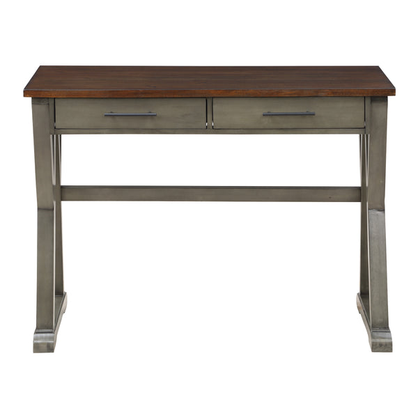 OSP Home Furnishings Jericho Rustic Writing Desk Slate Grey