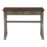 OSP Home Furnishings Jericho Rustic Writing Desk Slate Grey