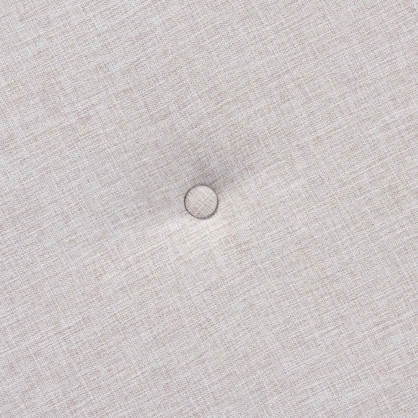 Baxton Studio Baxton Studio Iliana Japandi Ottoman - Stylish Greyish Beige Footstool with Walnut Brown Legs BBT5454-Greyish Beige/Walnut-Stool