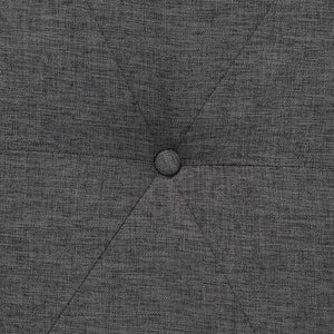 Baxton Studio Baxton Studio Theo Japandi Dark Grey Upholstered Ottoman with Walnut Brown Base - Stylish & Versatile BBT5456-Dark Grey/Walnut-Stool