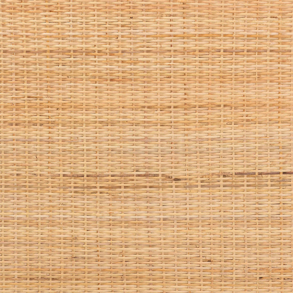 Baxton Studio - Bali & Pari -  Adelyn Modern Bohemian Natural Brown Rattan and Mahogany Wood King Size Headboard