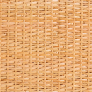 Baxton Studio bali Modern Bohemian Rattan & Mahogany Storage Cabinet - Handcrafted, Stylish, and Functional Design Vaere-Mahogany-4DW-Storage Cabinet