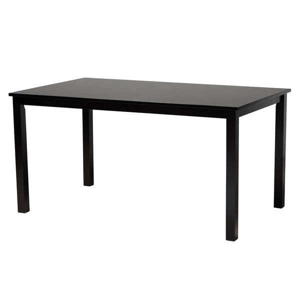Baxton Studio Baxton Studio Olympia Modern Beige Upholstered Dining Set with Espresso Wood for Chic Spaces 6-Piece RH386C-Sand/Dark Brown-6PC Dining Set