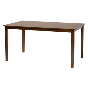 Baxton Studio Baxton Studio Olympia 7-Piece Dining Set - Modern Grey Fabric & Walnut Finish for Elegant Dining Spaces RH386C-Grey/Walnut-7PC Dining Set