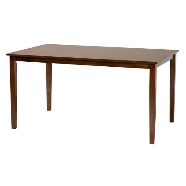 Baxton Studio Baxton Studio Olympia 6-Piece Dining Set with Modern Grey Fabric & Walnut Finish for Elegant Dining RH386C-Grey/Walnut-6PC Dining Set