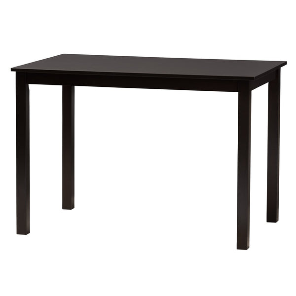 Baxton Studio Baxton Studio Genesis Modern 5-Piece Dining Set – Grey Fabric & Dark Brown Wood, Stylish Comfort! RH389C-Grey/Dark Brown-5PC Dining Set