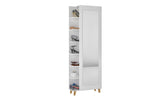 Manhattan Comfort Minetta Mid-Century Modern Shoe Closet White 131AMC166