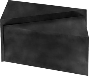 Meridian Furniture Zani Geometric Iron Coffee Table with Antique Sculptural Finish for Industrial Living Rooms Black 131Black-CT17