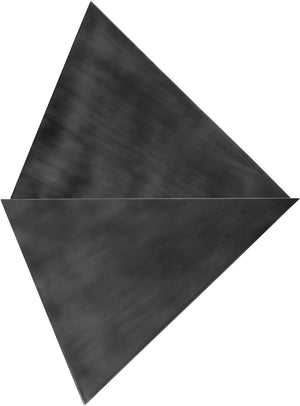 Meridian Furniture Zani Geometric Iron Coffee Table with Antique Sculptural Finish for Industrial Living Rooms Black 131Black-CT17