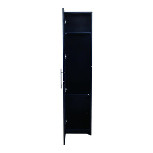 English Elm Stackable Wall Cabinet 70.87" High White – Slim 15.75" D x 15.75" W Modular Storage with Shelves W331P187587