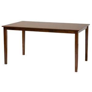 Baxton Studio Baxton Studio Abigail 6-Piece Modern Dining Set: Grey Fabric & Walnut Wood, Comfort & Style Combined RH391C-Grey/Walnut-6PC Dining Set