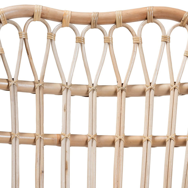 Baxton Studio bali Bali Bajo Rattan Arm Chair - Handcrafted Modern Bohemian Seating with Openwork Design & Comfort Bajo-Rattan-CC