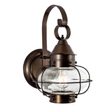 Cottage Onion 13.75'' High 1-Light Outdoor Sconce - Bronze 1323-BR-SE Norwell