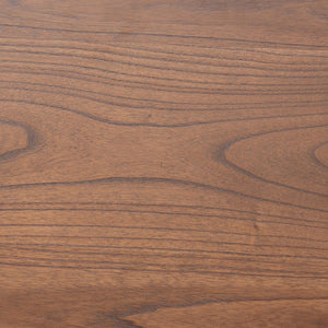 Baxton Studio Baxton Salvatore Mid-Century King Size Platform Bed in Walnut Brown with Wingback Headboard Design SW8521-Walnut-King