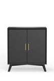 IDEAZ 1323APB Black Compact Bar Cabinet Black 1323APB