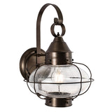 Cottage Onion 15.75'' High 1-Light Outdoor Sconce - Bronze 1324-BR-SE Norwell