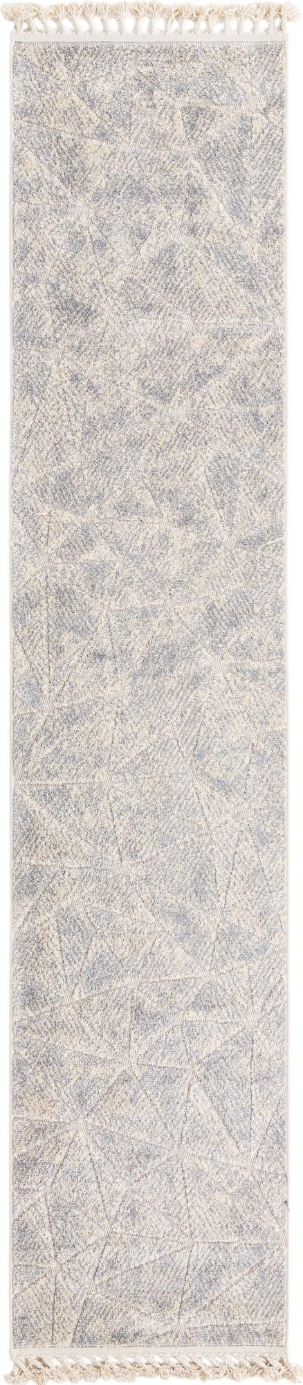Unique Loom Arlo AJ Machine Made Geometric Rug Sandy Beige, Gray/Ivory 2' 7" x 12' 2"