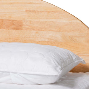 Baxton Studio Baxton Studio Denton Queen Size Platform Bed - Japandi Style with Natural Brown Wood Finish & Comfort BBT61137-A2 Natural Wood-Queen Bed