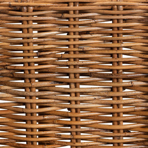 Baxton Studio bali Mario 2-Piece Modern Bohemian Counter Stool Set in Natural Teak & Rattan – Fully Assembled Comfort Mario-Rattan-BS