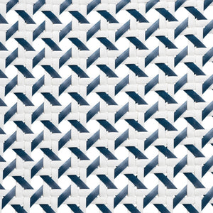 Baxton Studio bali Luciana Elegant French Blue & White Rattan Bistro Chair - Handcrafted, Weather-Resistant Design Luciana-Rattan-DC