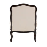 Baxton Studio Dion Traditional French Cream Fabric and Wenge Brown Finished Wood Accent Chair