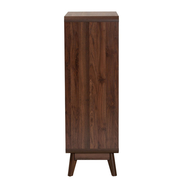 Baxton Studio Baxton Studio Markell 5-Drawer Chest - Mid-Century Modern Walnut Storage Solution for Your Bedroom LV44COD4423WI-CLB-5DW-Chest