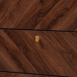 Baxton Studio Baxton Studio Markell 5-Drawer Chest - Mid-Century Modern Walnut Storage Solution for Your Bedroom LV44COD4423WI-CLB-5DW-Chest