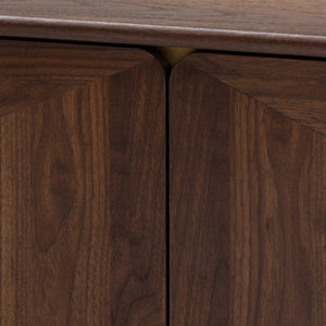 Baxton Studio Graceland Mid-Century Modern Transitional Walnut Brown Finished Wood 2-Drawer Coffee Table