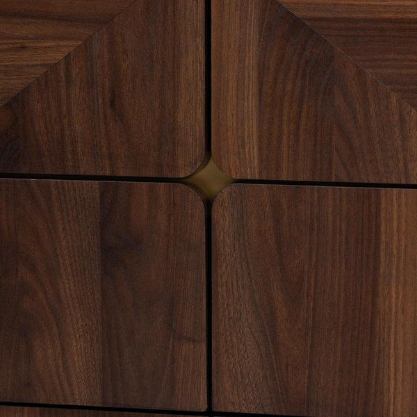 Baxton Studio Baxton Studio Graceland 6-Drawer Dresser in Walnut Brown - Mid-Century Modern Storage Solution LV45COD45231WI-CLB-6DW-Dresser