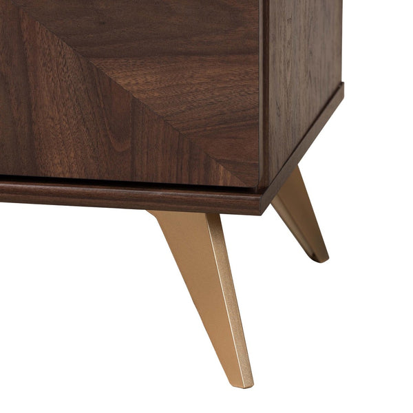 Baxton Studio Baxton Studio Graceland 6-Drawer Dresser in Walnut Brown - Mid-Century Modern Storage Solution LV45COD45231WI-CLB-6DW-Dresser