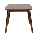 Baxton Studio Flora Mid-Century Modern Finished Wood Dining Table Walnut Brown Flora-Walnut/Crown Cut Veneer-DT