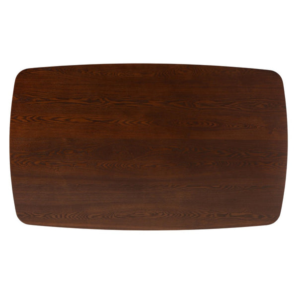 Baxton Studio Baxton Studio Flora Mid-Century Walnut Brown Dining Table for Elegant Gatherings & Daily Use Flora-Walnut/Crown Cut Veneer-DT