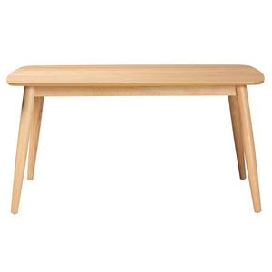 Baxton Studio Baxton Studio Flora Mid-Century Modern Dining Table – Natural Oak Finish, Durable & Stylish Design Flora-Natural Oak-DT