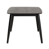 Baxton Studio Flora Mid-Century Modern Finished Wood Dining Table Black Flora-Black-DT