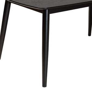 Baxton Studio Baxton Studio Flora Mid-Century Modern Black Wood Dining Table - Stylish, Durable & Seats 6! Flora-Black-DT