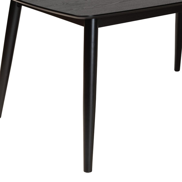 Baxton Studio Baxton Studio Flora Mid-Century Modern Black Wood Dining Table - Stylish, Durable & Seats 6! Flora-Black-DT