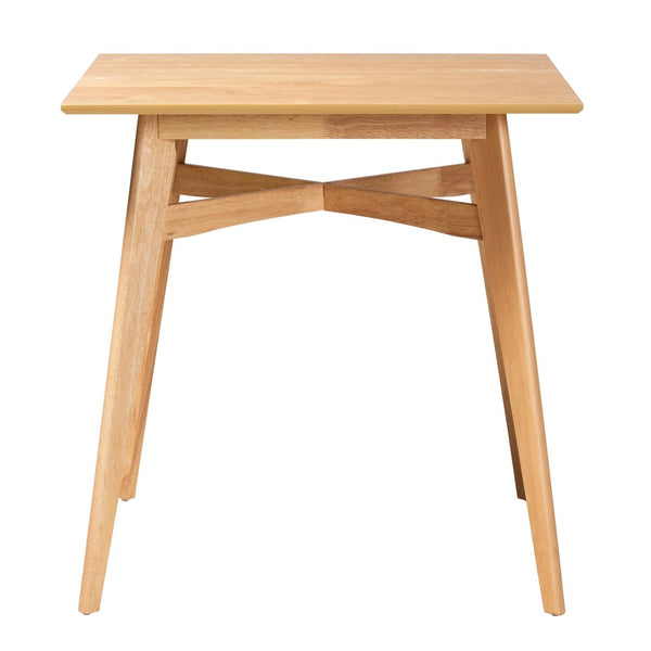 Baxton Studio Baxton Leena Mid-Century Modern Oak Counter Height Pub Table for Stylish Dining & Entertaining Leena-Natural Oak-PT
