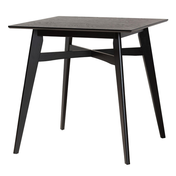 Baxton Studio Baxton Leena Mid-Century Modern Black Wood Counter Height Pub Table - Stylish & Durable Design Leena-Black-PT