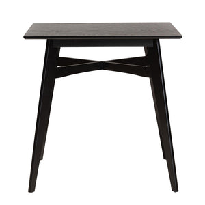 Baxton Studio Baxton Leena Mid-Century Modern Black Wood Counter Height Pub Table - Stylish & Durable Design Leena-Black-PT