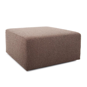 Howard Elliott Universal Square Ottoman - Stylish Knobby Weave Design With Soft Texture For Modern Living Spaces Brown 100% Polyester 133-1262-howard-elliott