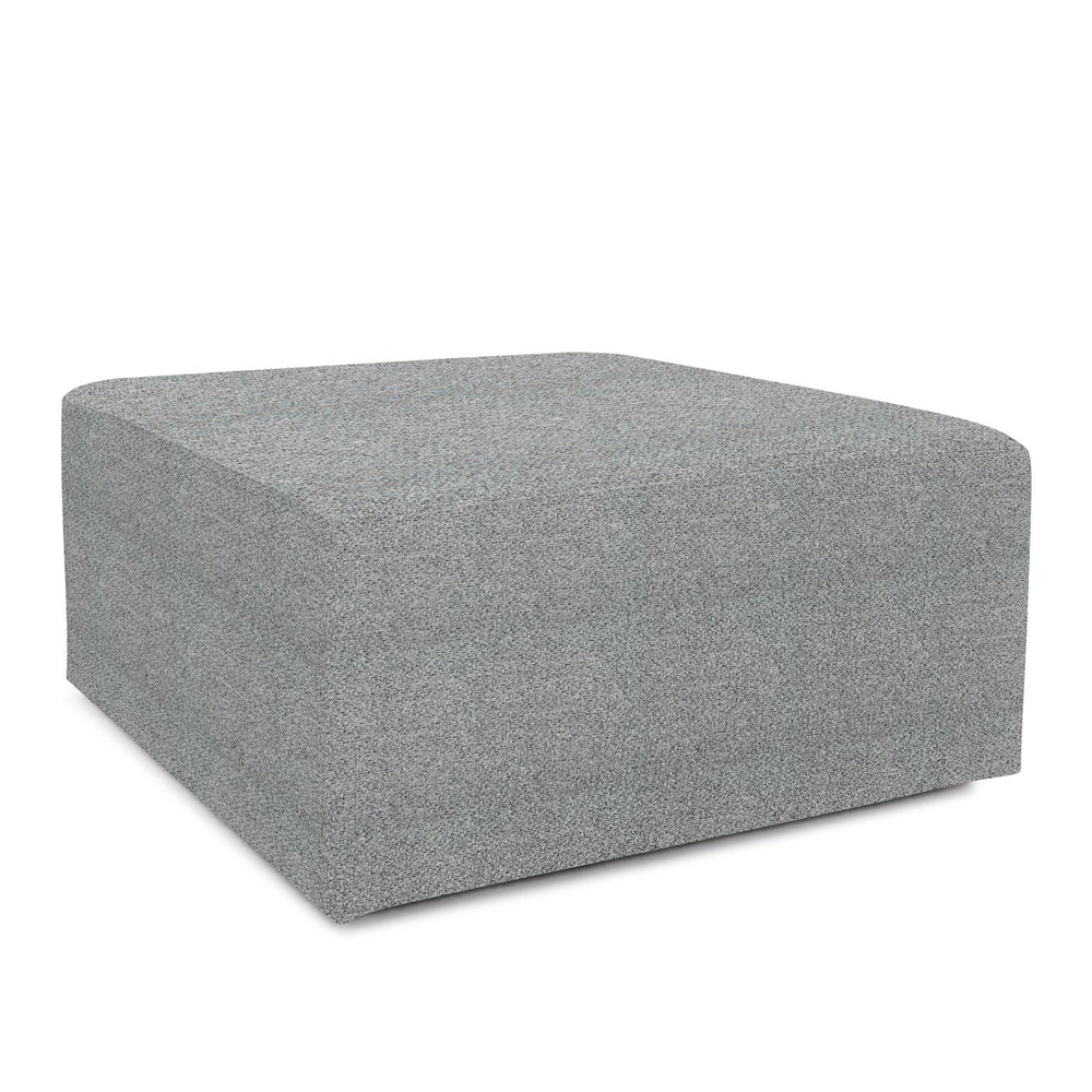 Howard Elliott Universal Square Ottoman - Stylish Knobby Weave Design With Soft Texture For Modern Living Spaces Gray 100% Polyester 133-1285-howard-elliott