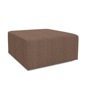 Howard Elliott Universal Square Ottoman - Stylish Knobby Weave Design With Soft Texture For Modern Living Spaces Brown 100% Polyester 133-1288-howard-elliott