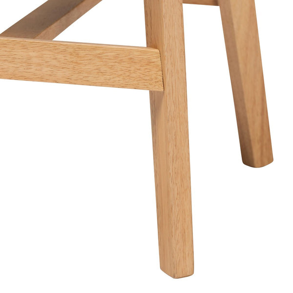 Baxton Studio Baxton Studio Mid-Century Modern 2-Piece Counter Stool Set in Grey Fabric & Natural Oak Finish CS003P-Natural Oak/Light Grey-PC-2PK