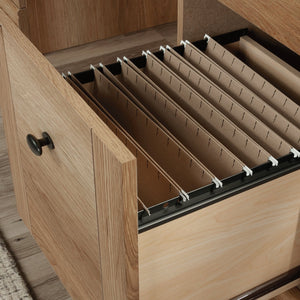 English Elm Computer Desk - Stylish Brown Finish, Ergonomic Design, Ample Storage, Perfect For Small Spaces B356P402686
