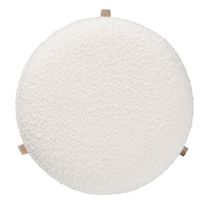 Baxton Studio Baxton Studio Elkie Ottoman - Japandi Cream Boucle Footstool with Walnut Legs for Chic Spaces BBT5474-Maya-Cream/Walnut-Foot Stool