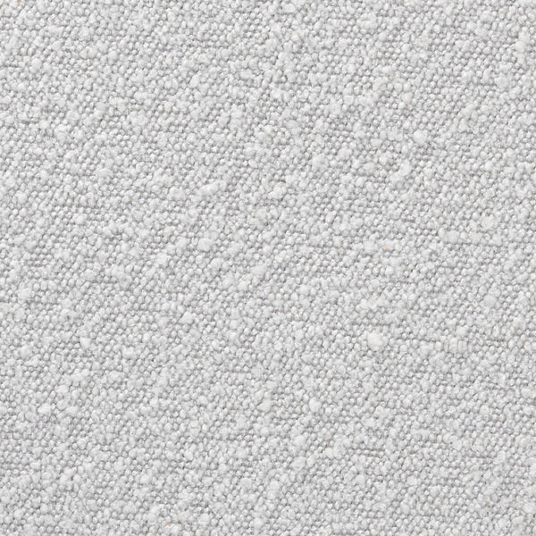 Baxton Studio Baxton Elkie Japandi Ottoman: Light Grey Boucle Footstool with Walnut Legs for Modern Interiors BBT5474-Maya-Sky Grey/Walnut-Foot Stool