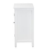 Baxton Studio Yelena Classic and Traditional White Finished Wood 2-Door Storage Cabinet